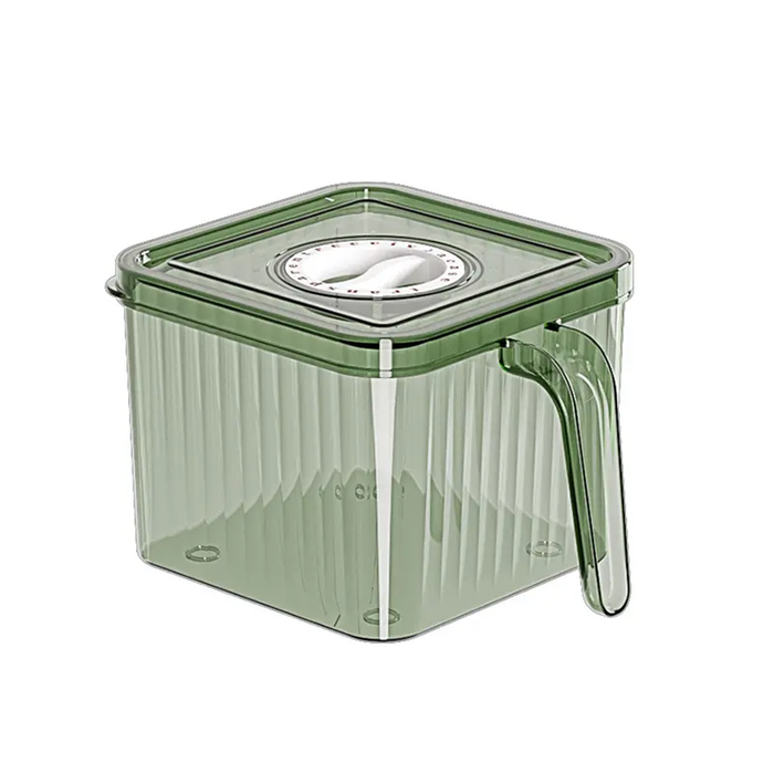 Contenedor organizador transparente con temporizador de frescura