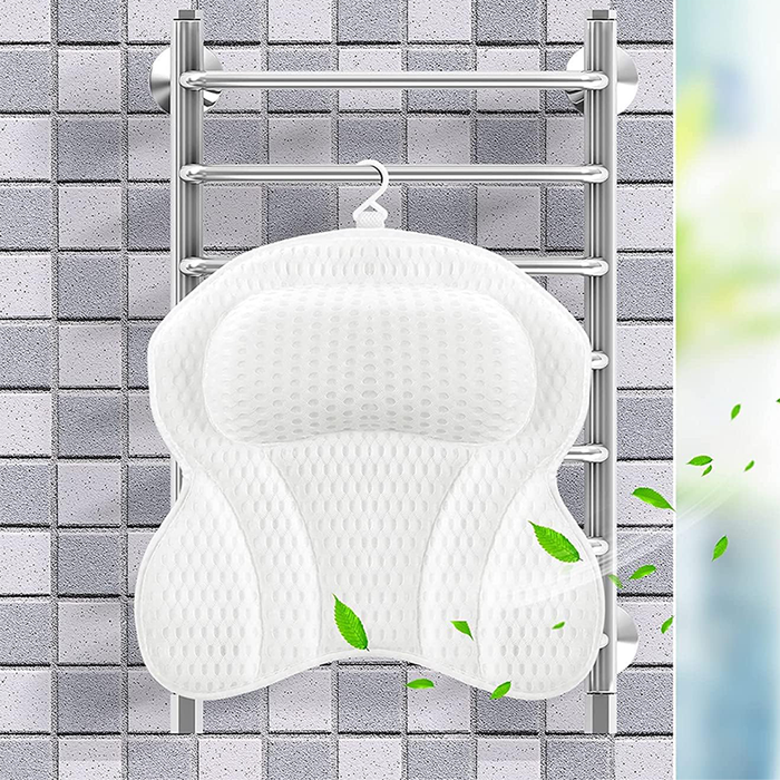 Cuscino Ergonomico Vasca da Bagno con Ventose Antiscivolo