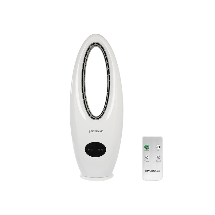 Dictrolux Ventilatore a Torre Senza Pale con Display Touch