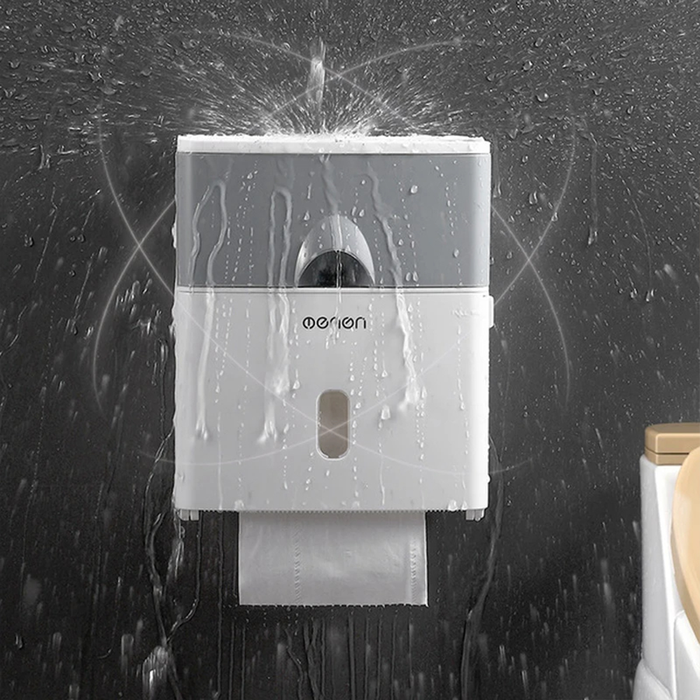 Dispensador de papel higiénico de pared 2 en 1