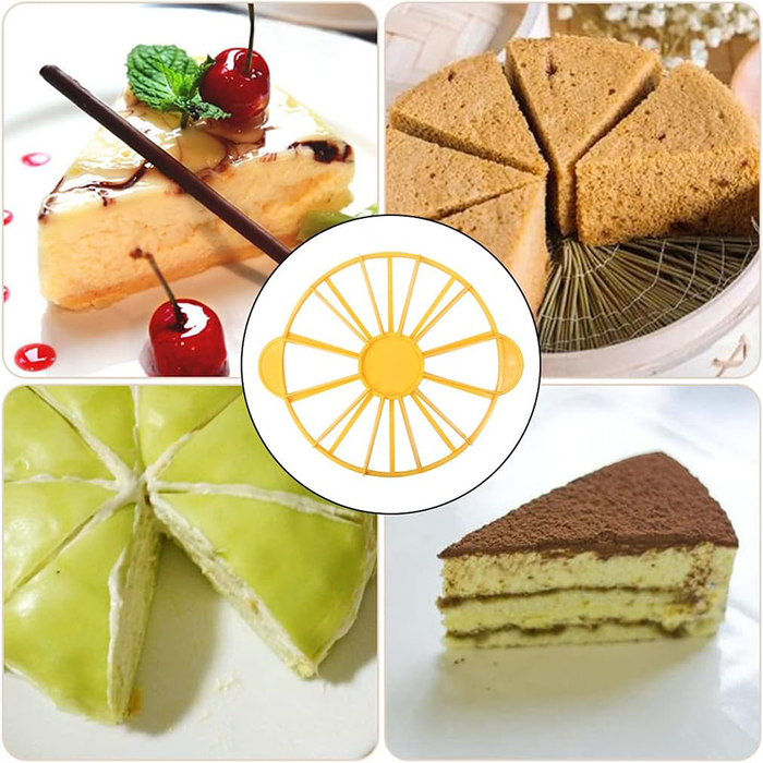 Divisore Cutter Torta 10 o 12 Fette con Impugnature Ergonomiche