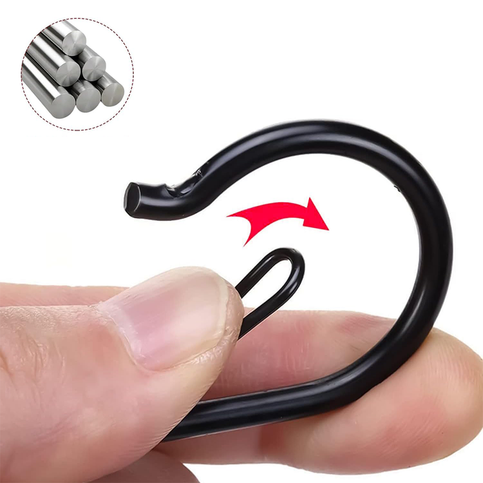 Ganci a S in Metallo con Fibbia di Sicurezza