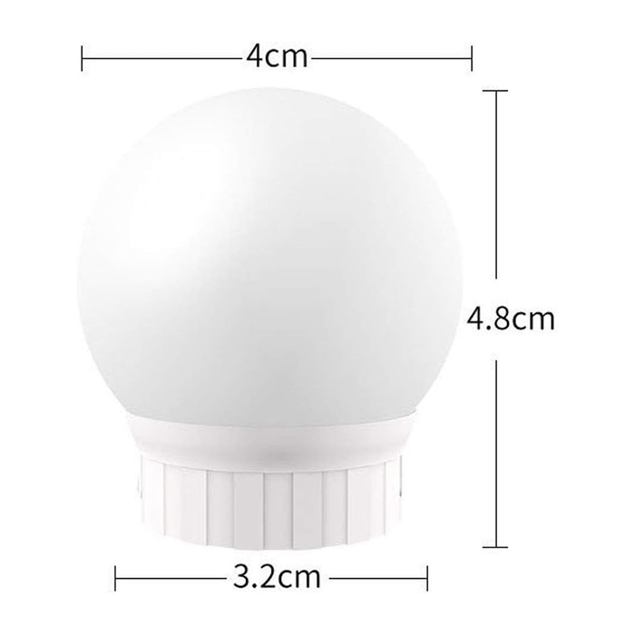 Lampade LED Hollywood per Specchio Trucco con 3 Colori Dimmerabili USB