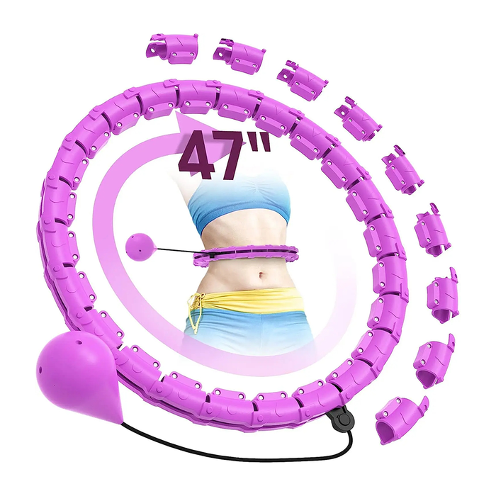 Hula Hoop Fitness Regolabile con Palla Ponderata