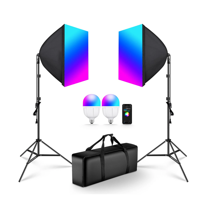 Kit Luci Softbox RGB Neewer NK800 Pro con Controllo App