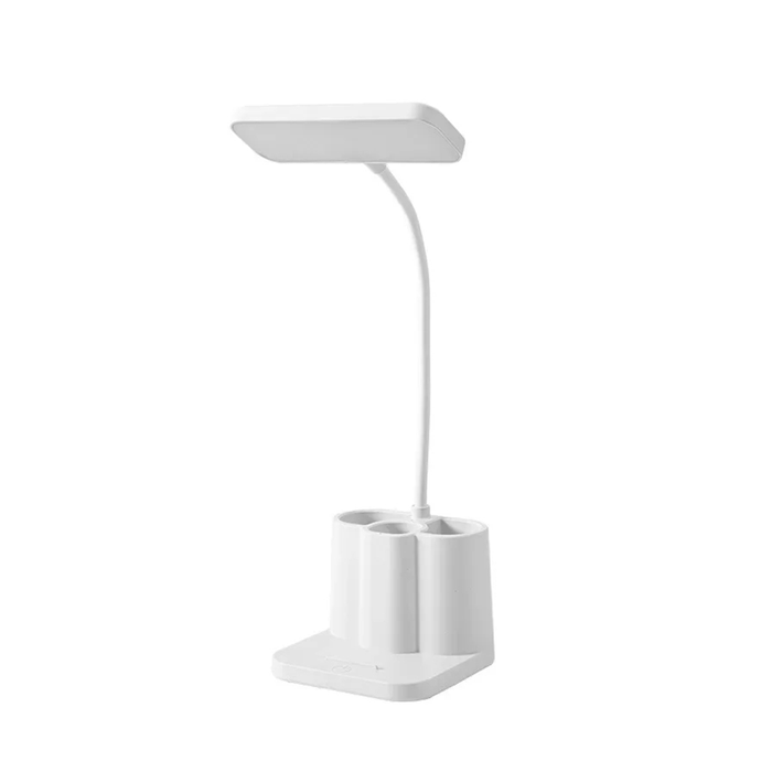 Lampada da Scrivania LED con Porta Penne e Luce Regolabile