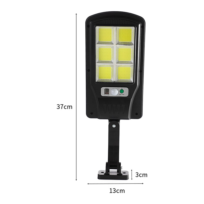 Lampada Solare da 120 LED e 6 COB con Sensore di Movimento