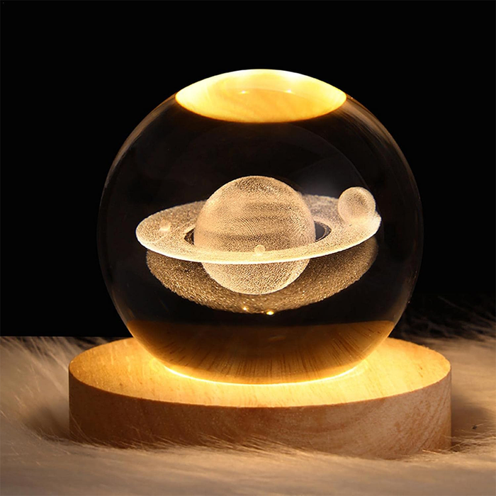 Luce Notturna LED Sfera con Saturno