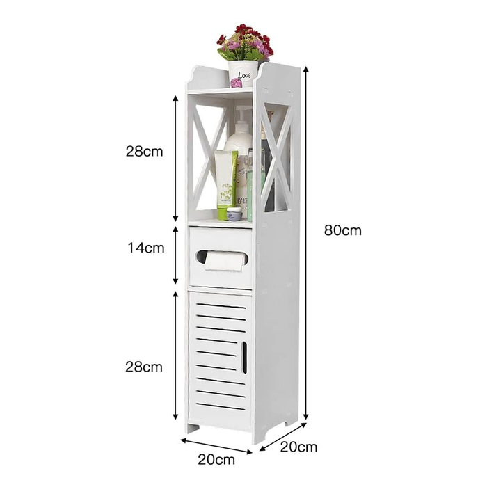 Mobiletto da Bagno in Multistrato Salvaspazio