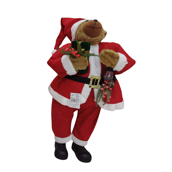 Decorazione Natalizia Animata Babbo Natale, Orso e Renna con Musica e Movimento