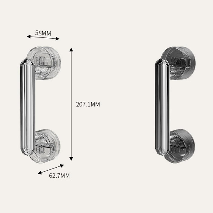 Tirador de ventosa para puertas y acristalamientos