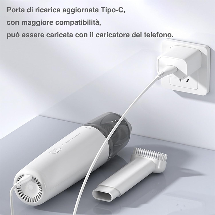 Mini aspirador portátil recargable