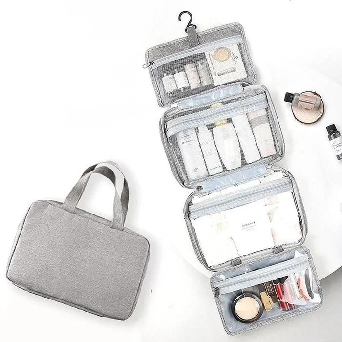 Organizer Pieghevole Multi Scomparto con Gancio da Viaggio