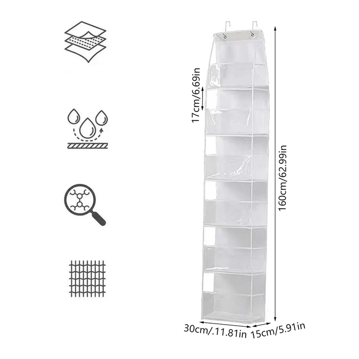 Organizer Scaffale da Appendere a 6 Scomparti