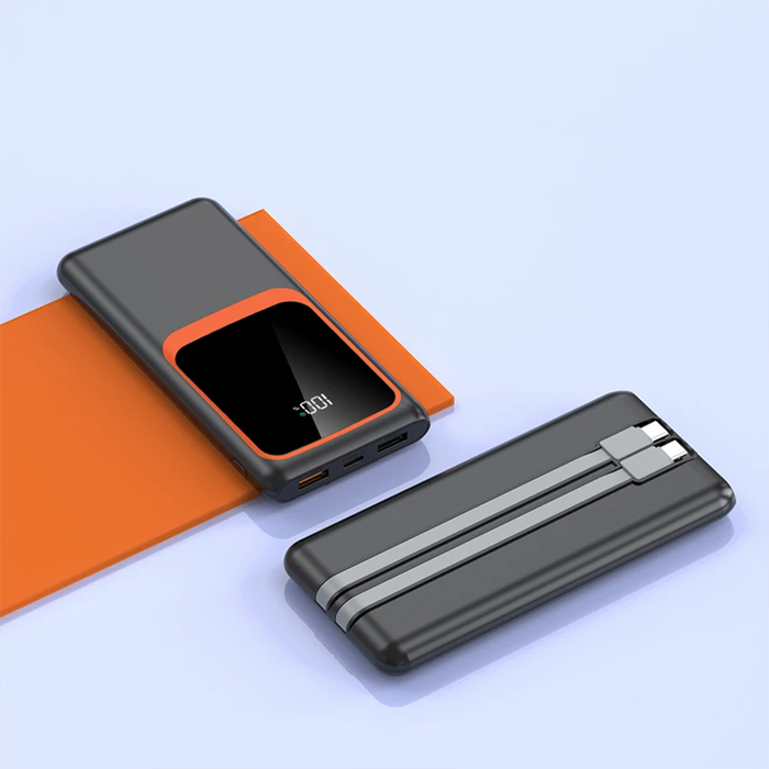 Power Bank 20000mAh con Cavi Integrati
