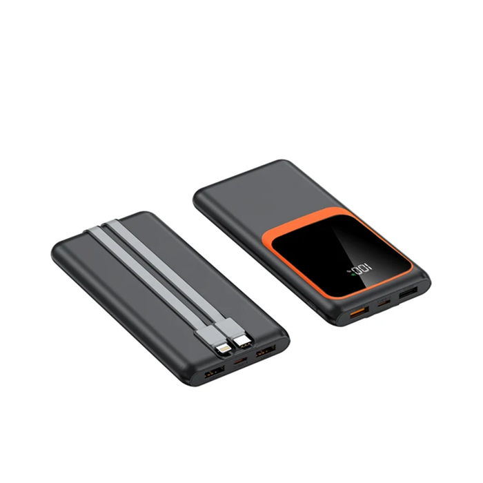 Power Bank 20000mAh con Cavi Integrati