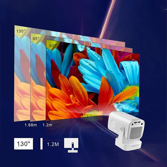 Proiettore Portatile 1080P Full HD con WiFi e Bluetooth