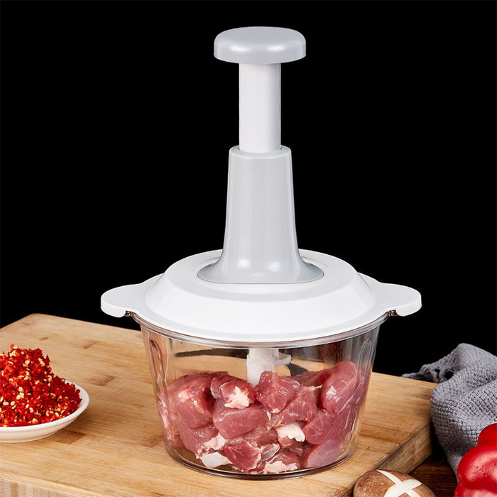 Quick Chop Tritatutto Manuale con Lame in Acciaio