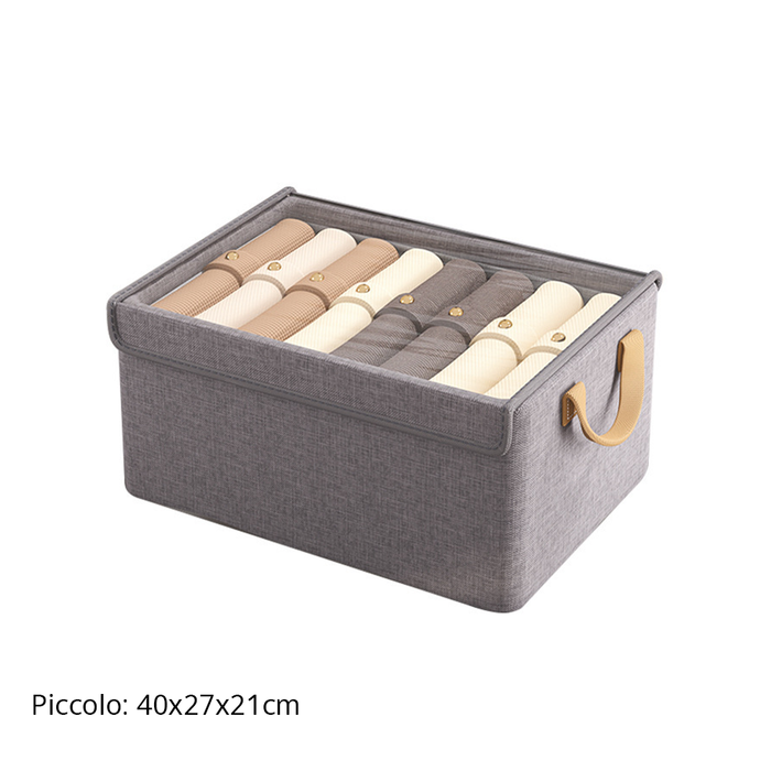 Scatole Armadio Rigide con Coperchio e Interno in Metallo