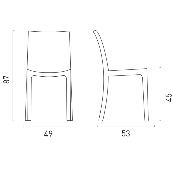 Sedia da Giardino Effetto Rattan