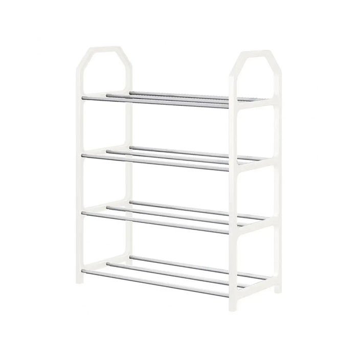 Scarpiera Scaffale Salvaspazio Compatto a 4 Livelli