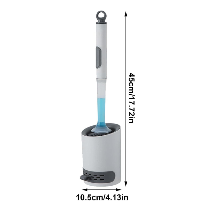 Cepillo de baño de silicona con dispensador integrado