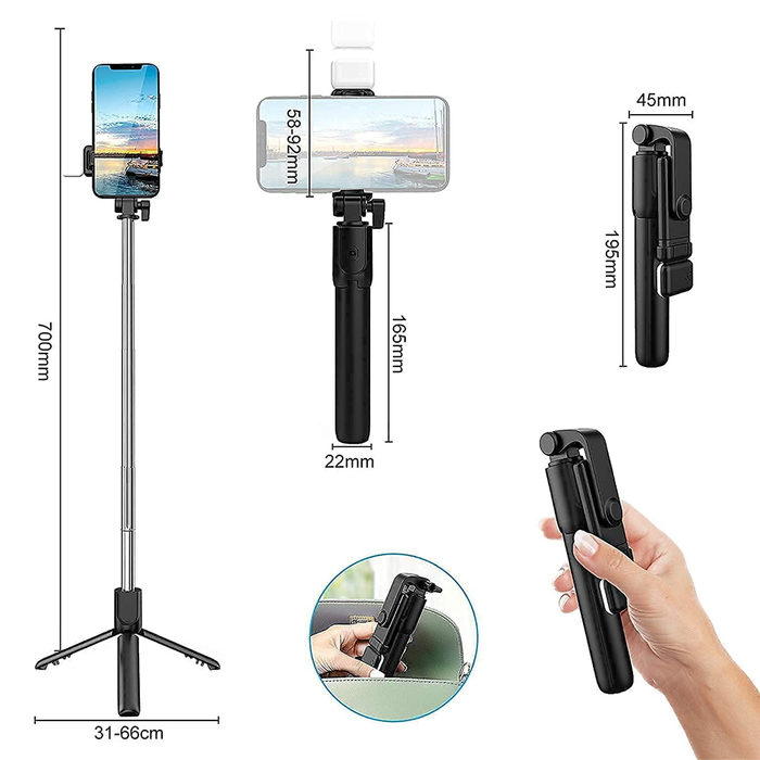 Selfie Stick con Telecomando Wireless