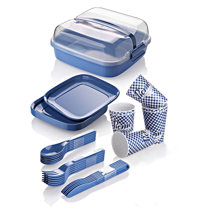 Set de picnic y camping con estuche