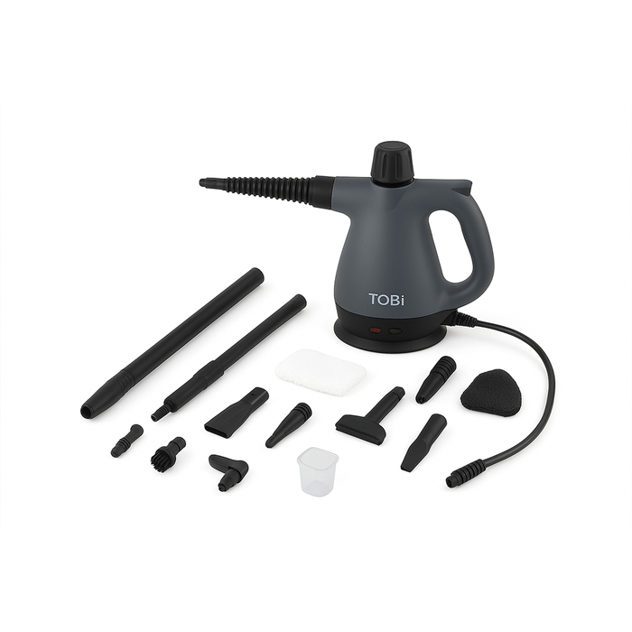 Pulitore a Vapore Multifunzione 1500W con Accessori