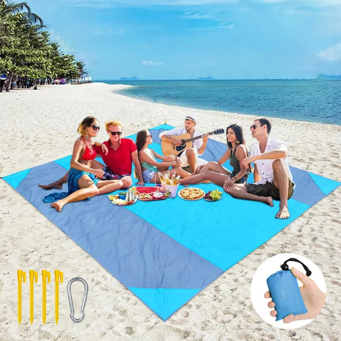 Telo Mare Impermeabile Antisabbia XL con Picchetti