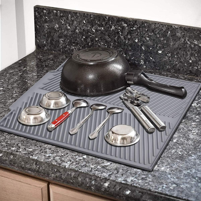 Esterilla de silicona para escurrir platos