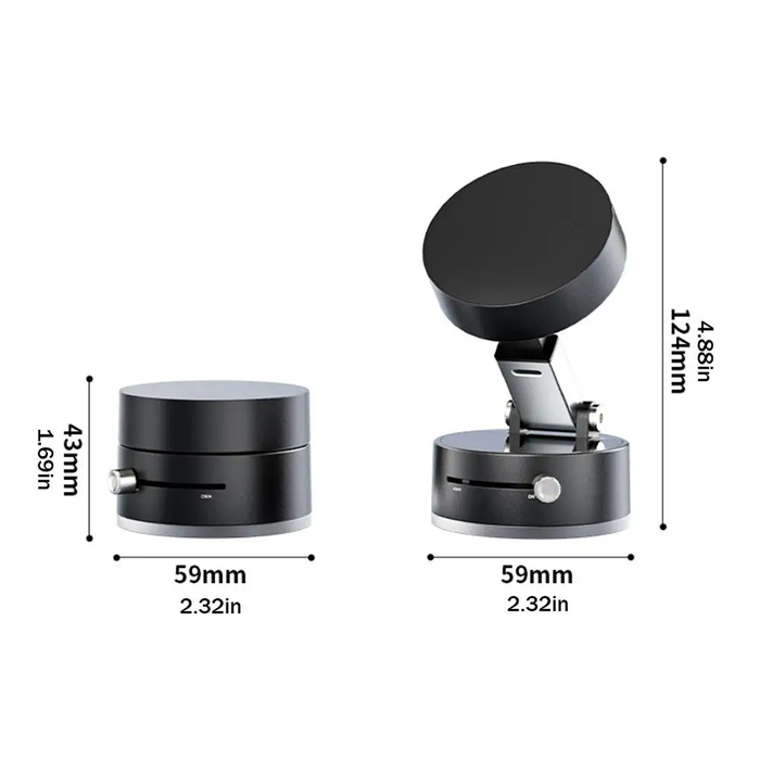 Supporto Smartphone Magnetico a Ventosa con Sistema Vacuum Lock
