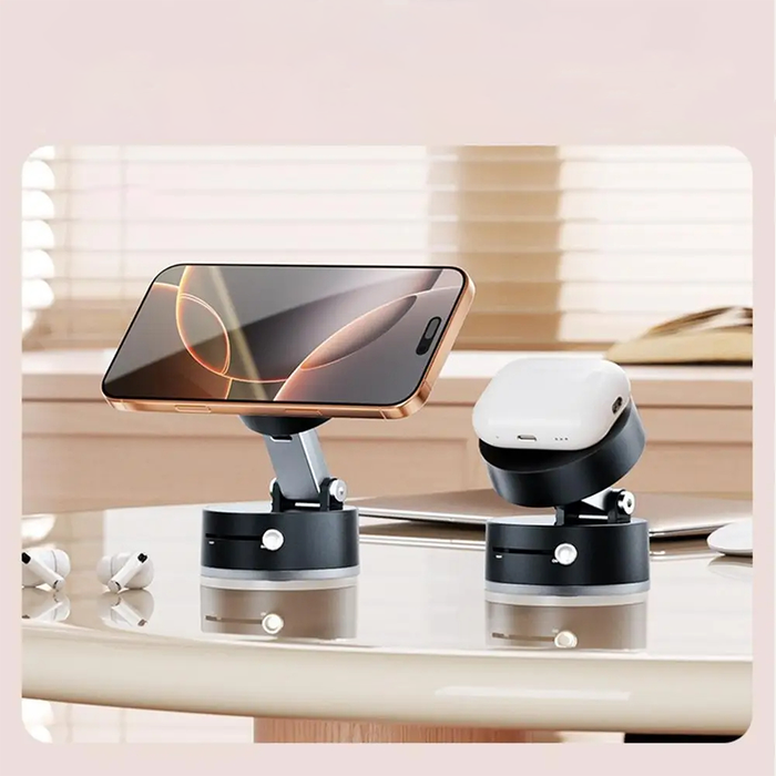 Supporto Smartphone Magnetico a Ventosa con Sistema Vacuum Lock