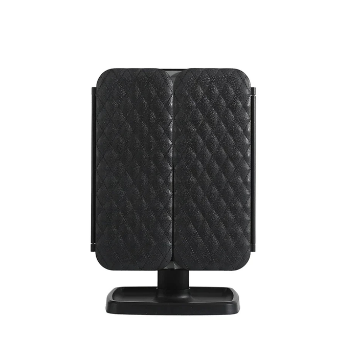 Espejo de maquillaje plegable LED de tres pliegues Vanity