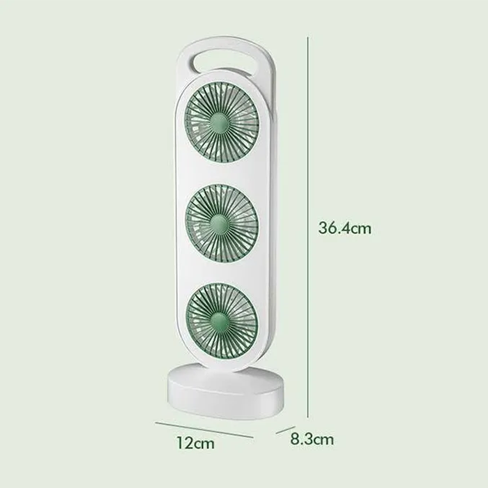 Ventilatore Portatile con Supporto Regolabile