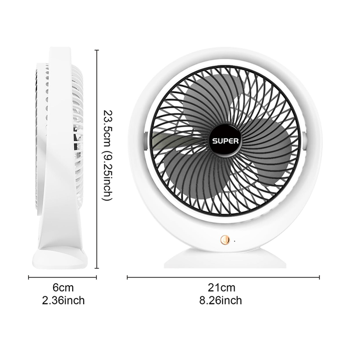 Ventilatore da Tavolo Mini Fan USB Silenzioso