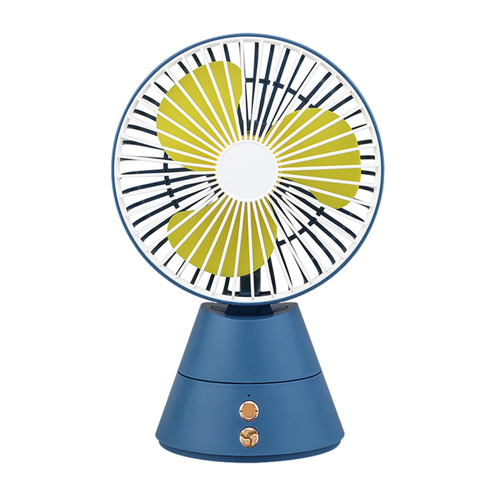Ventilatore da Tavolo Ricaricabile USB con Luce Notturna
