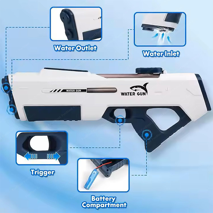 Watergun Pistola Acqua Elettrica ad Alta Pressione