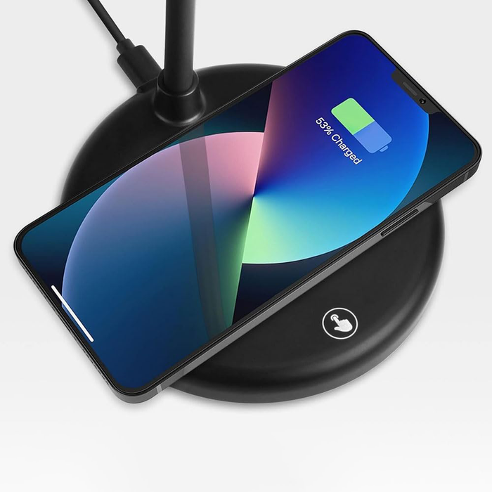 Lampada LED con Ricarica Wireless e Batteria Integrata