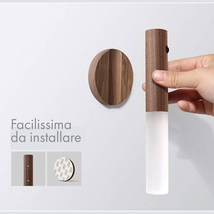 Elegance Light Wood Luz LED adhesiva con sensor de movimiento