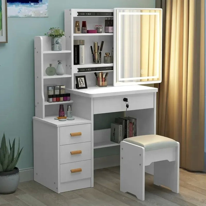 Tocador de Lujo Glam Dresser y 4 Cajones