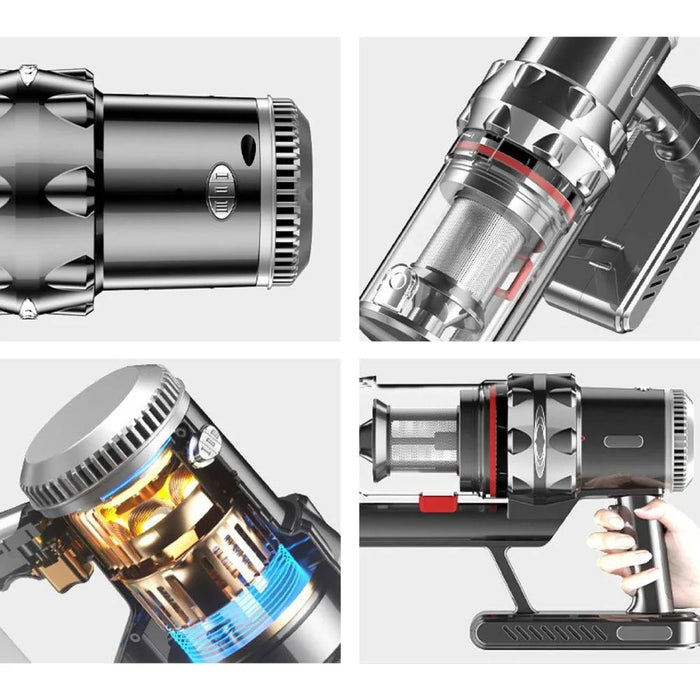 Inalámbrico Turbo Inalámbrico V12 Ciclónico 2 en 1