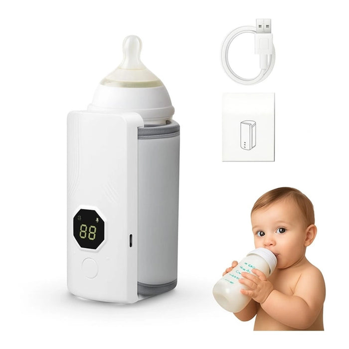 Calentador de biberones portátil recargable por USB