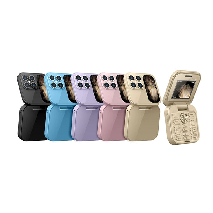 i17Pro Flip Phone, Telefono Pieghevole Dual SIM