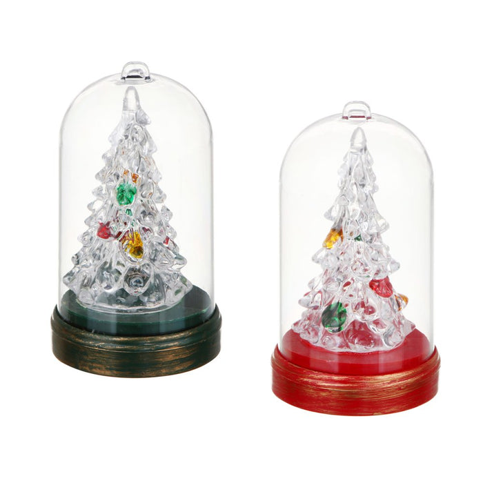 Mini campana de Navidad con luces LED