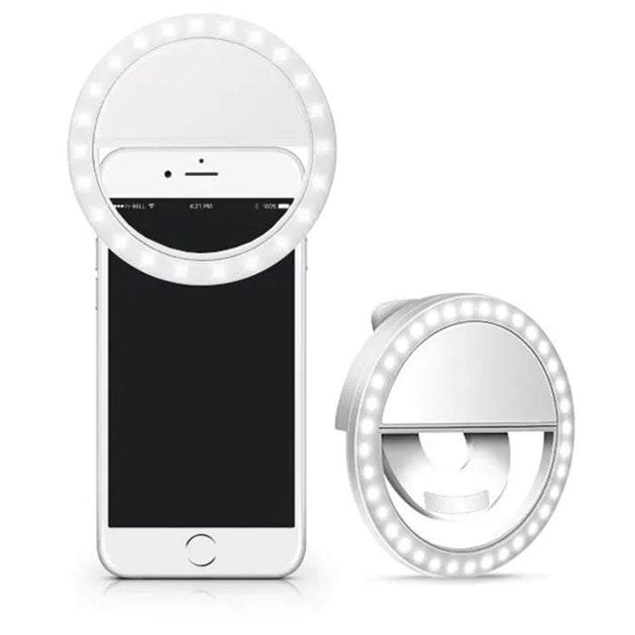 Mini anillo luminoso para smartphone