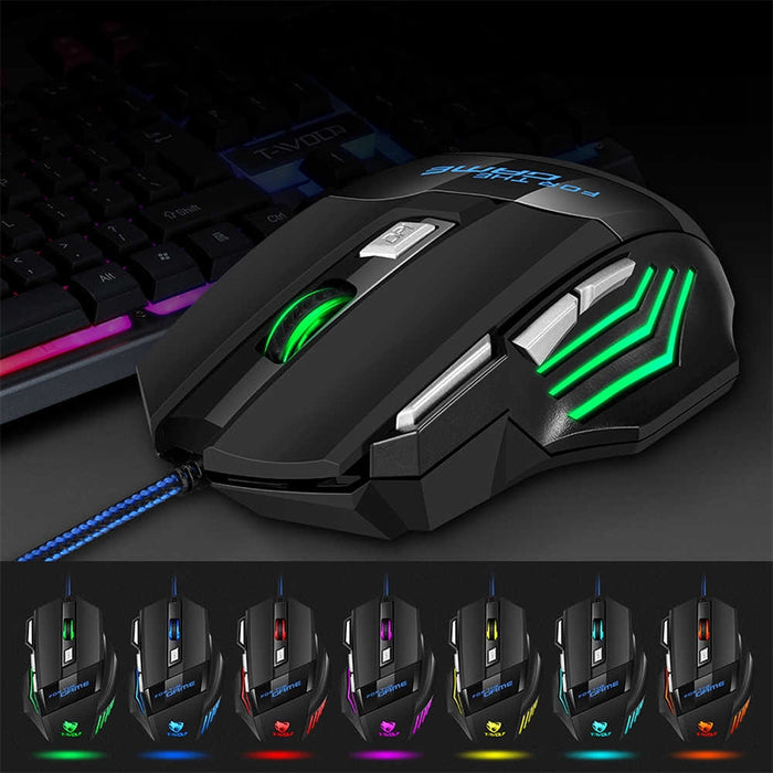 T-WOLF M1 Gaming Mouse ¡Cableado, rendimiento y estilo para verdaderos jugadores!