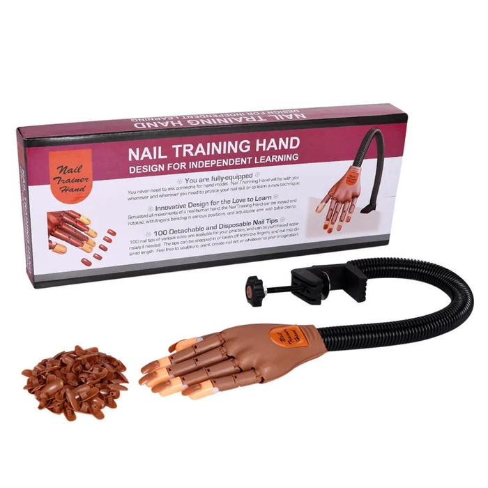 Training Nails Artista Mano Flexible para Practicar Uñas