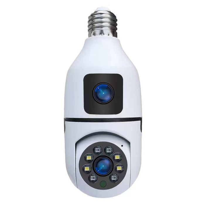Telecamera Wi‑Fi Lampadina E27 5MP con Doppia Lente e Zoom 5x