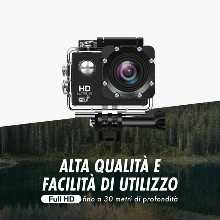 HD Sport Cam con pantalla integrada